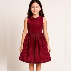 Ralph Lauren Polo Peter Pan Collar Plaid Poplin Dress – Size 10